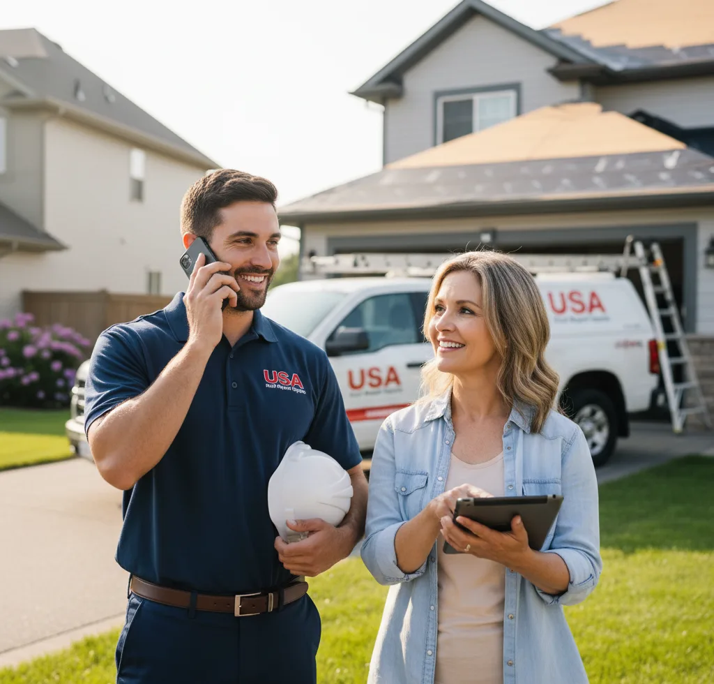 USA Roof Repair Experts customer support in Plainview